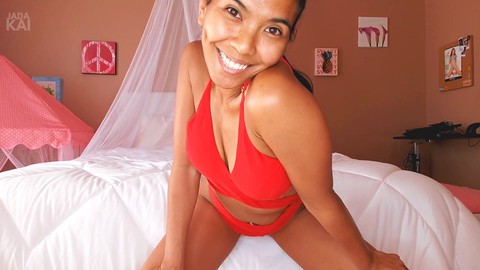 Joi, asian amateur, try on